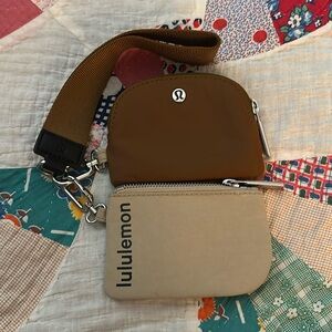 Lululemon Dual Pouch Wristlet TRNH/BTCA/BLK